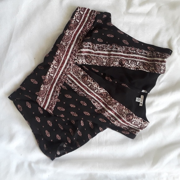 {Ecote} Paisley Plunge-Front Romper GUC Sz 6 - Picture 2 of 8